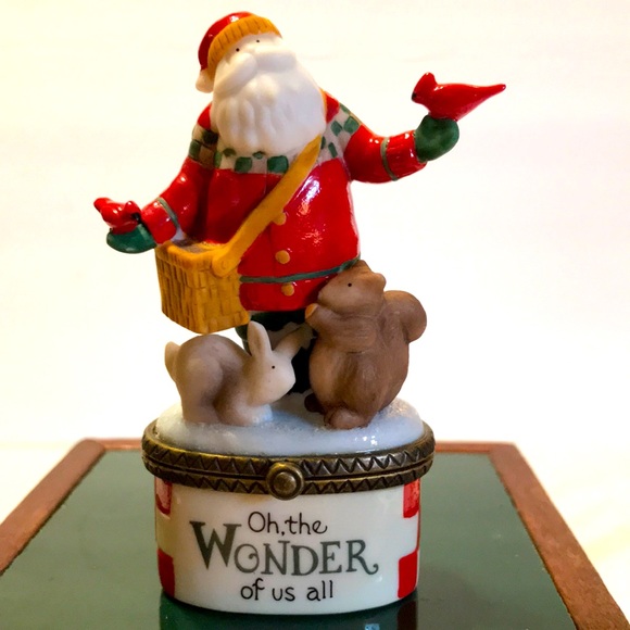 Vintage Debbie Mumm Christmas trinket box. - Picture 1 of 6